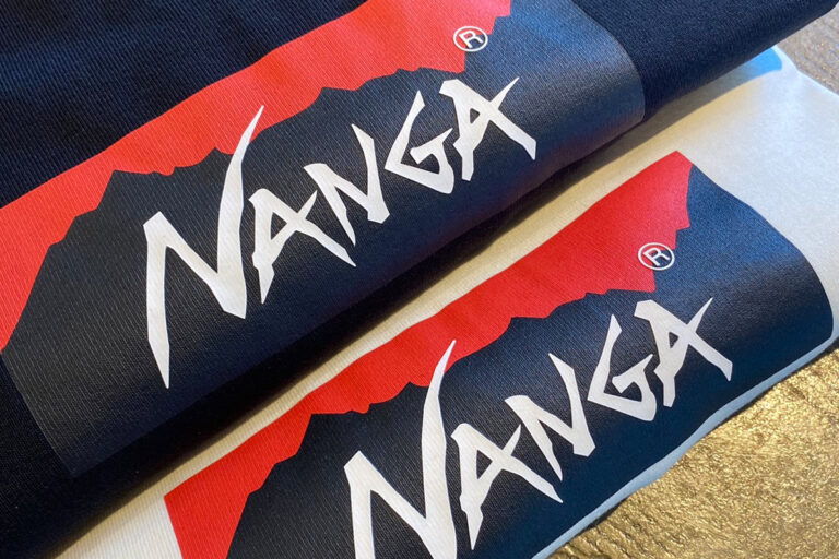 NANGA “BOX ロゴロングスリーブTEE “