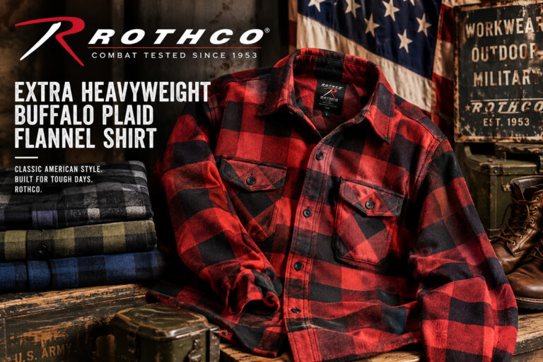 ROTHCO “EXTRA HEAVYWEIGHT BUFFALO PLAID FLANNEL SHIRT”