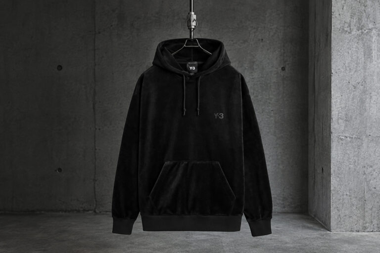 Y-3 “VELVET CORDUROY PULLOVER HOODIE BLACK”