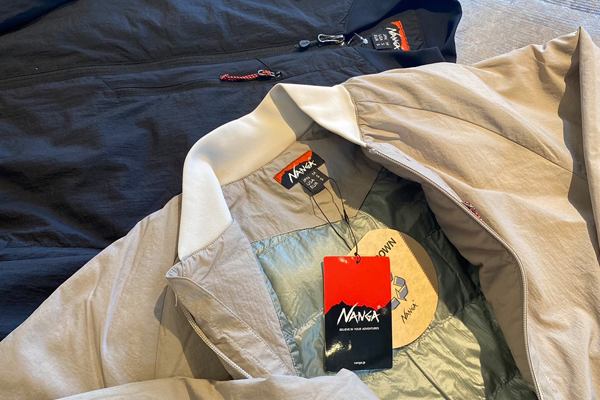 NANGA再入荷商品 “NO COLLAR SOFT DOWN CARDIGAN”