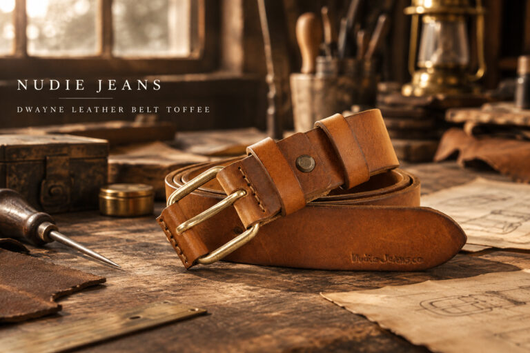 再入荷 NUDIE JEANS “DWAYNE LEATHER BELT TOFFEE “