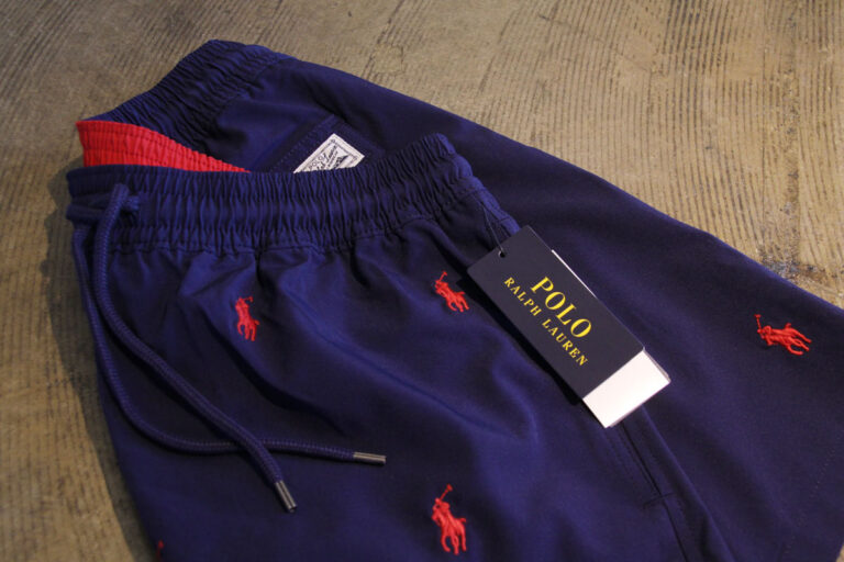 POLO RALPH LAUREN ” TRAVELER PONY SWIM SHORT MID TRUNK “