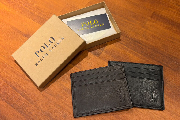POLO RALPH LAUREN “LEATHER MULTI CC CARD CASE “